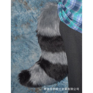 Sangue lobo Original animal orelha KC simulação animal cauda lobo orelha gato raposa orelha bandana COSPLAY cinza preto 
