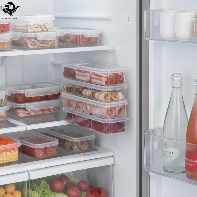 PFG Recipiente Quadrado De Armazenamento De Alimentos 1 Pa Organizador De Geladeira Staable Para Freezer Despensa Frutas