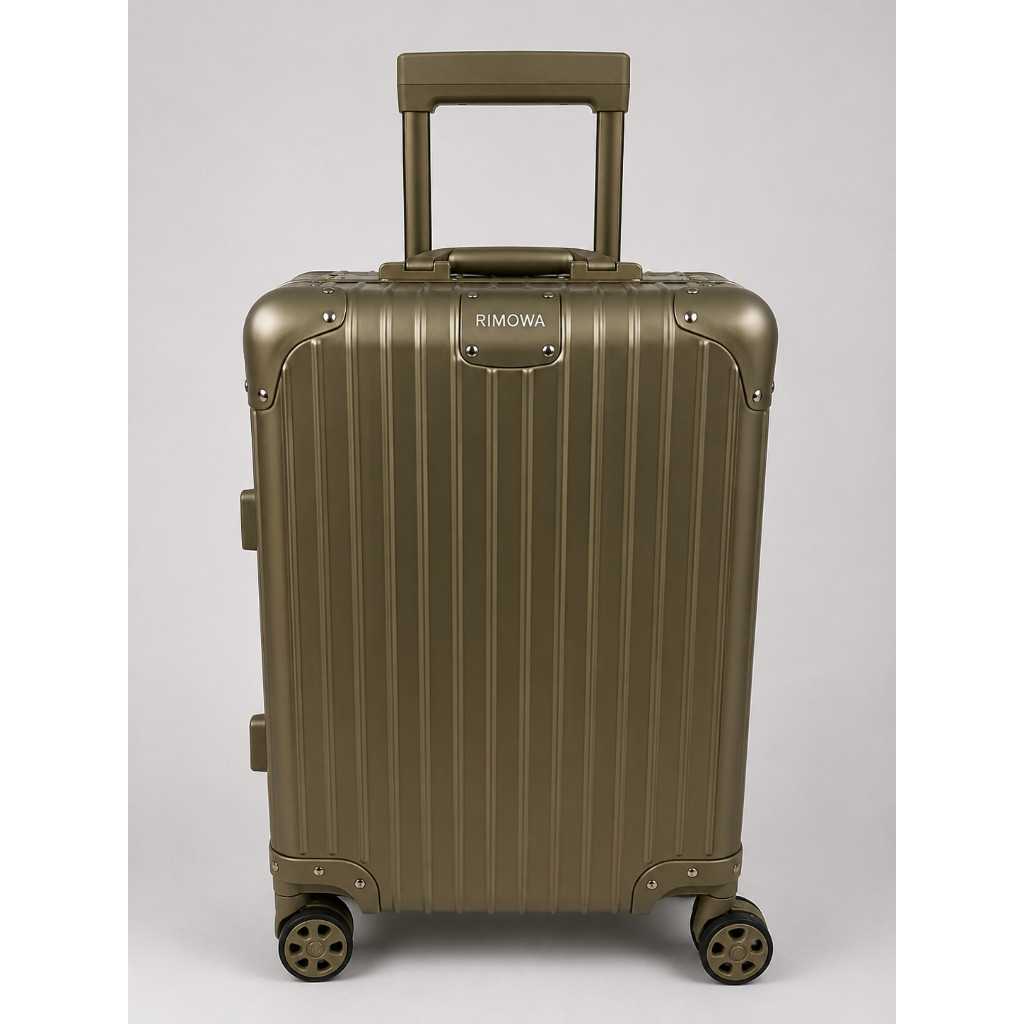 Mala Rimowa Bagagem de mão de cabine Rimowa em alumínio e policarbonato Viagem sem medo e segurança. Prata, Preto Titani