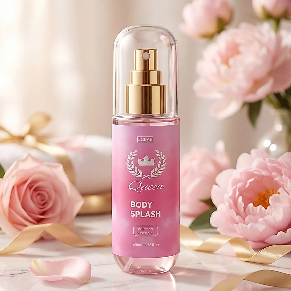 Body Splash Queen Feminino 200ml Perfumado Longa Duração Floral Doce Aroma Sofisticado — imagem 1