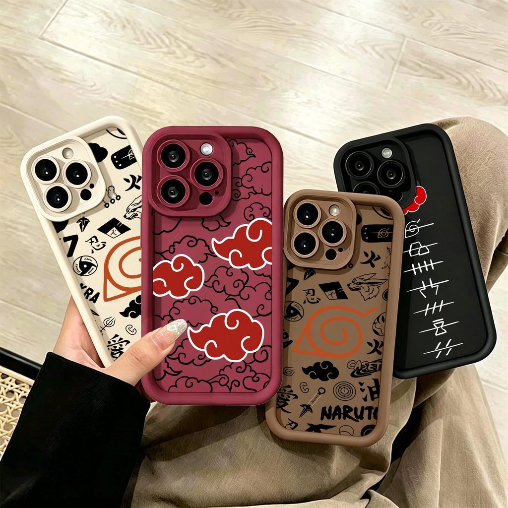 Japão Anime Akatsuki Nuvem Vermelha Capa De Silicone Para Samsung Galaxy A57 A37 A27 A55 A56 A36 A26 A35 A15 A16 A54 5G 