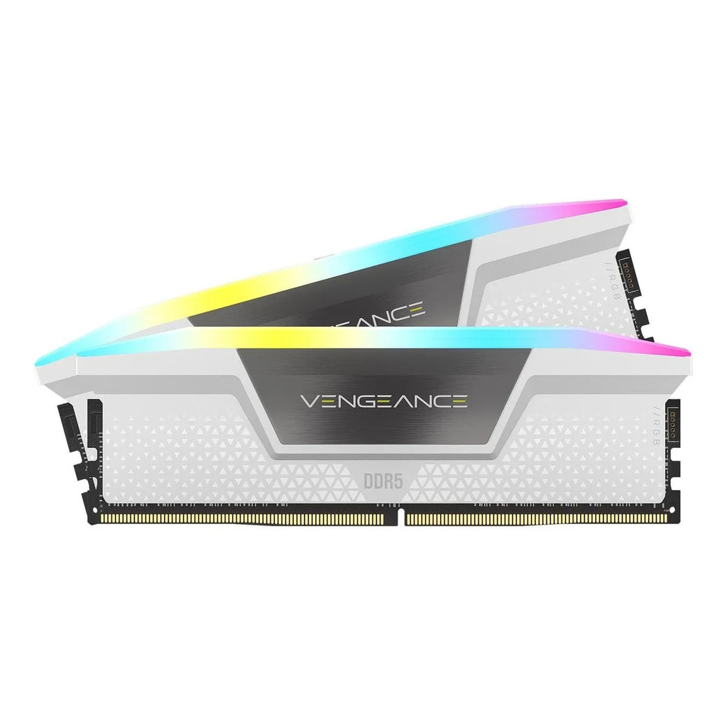 Memória Ram Corsair Vengeance Rgb 16gb Ddr5 5200mhz Branca