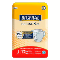 Fralda Bigfral Derma Plus Juvenil 10 Unidades