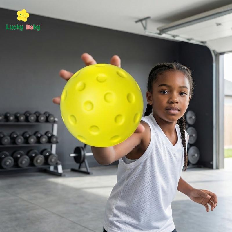 [Luckybaby-t] Bola De Espuma PU Silenciosa Para Prática De Pilha , Jogo Interna E Sem Som Entretenimento Doméstico Em Fa