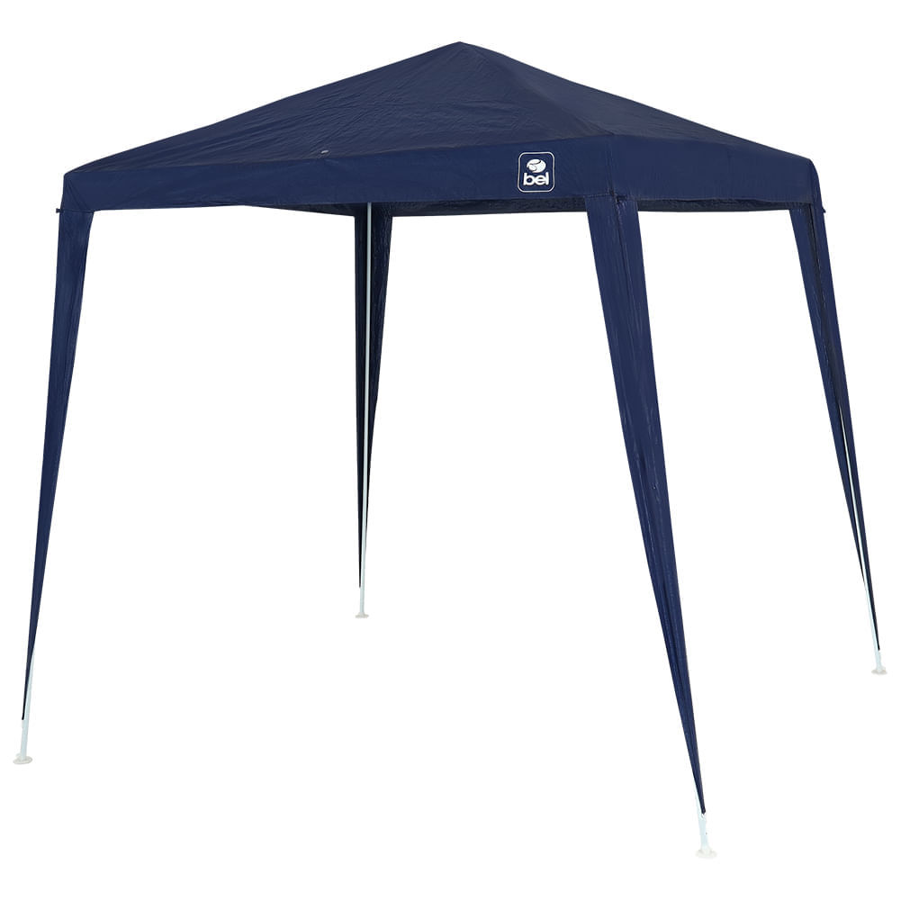 Tenda Gazebo Tubular 2m x 2m Polietileno Azul Bel
