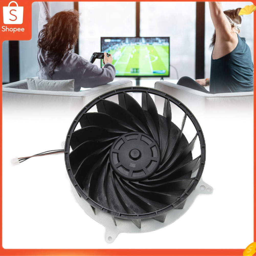 Substituição de ventilador de resfriamento interno 17 lâminas refrigerador de console de jogo para PS5 12V 1.9A
