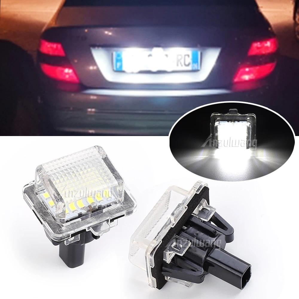 Luz LED Para Placa De Identificação De Carro , Mercedes-Benz W221/C216/W204/W212 , 2 Peças , Lâmpada Licença