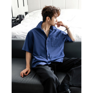 CHICERRO Sicilian Roupas Masculinas 2026 Novo Estilo Design Sense Fio de Aço Torcido Estilo Lapela Camisa Meninos Nicho