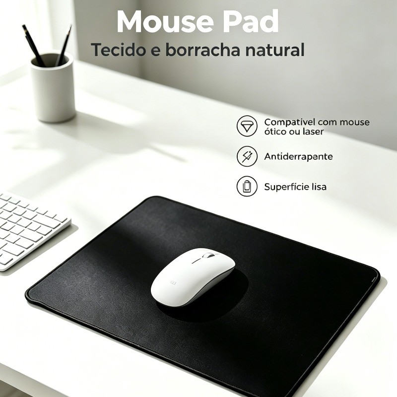 Mouse Pad Gamer XXL Tecido Suave e Preciso Base em EVA Antiderrapante Tecido de Alta Precisão para Movimentos Rápidos