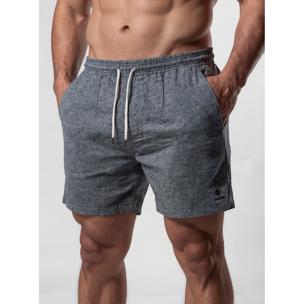 Kit 2 Bermudas Masculinas Linho Elastano Praiana Confortável Verão — Universe Color Mix