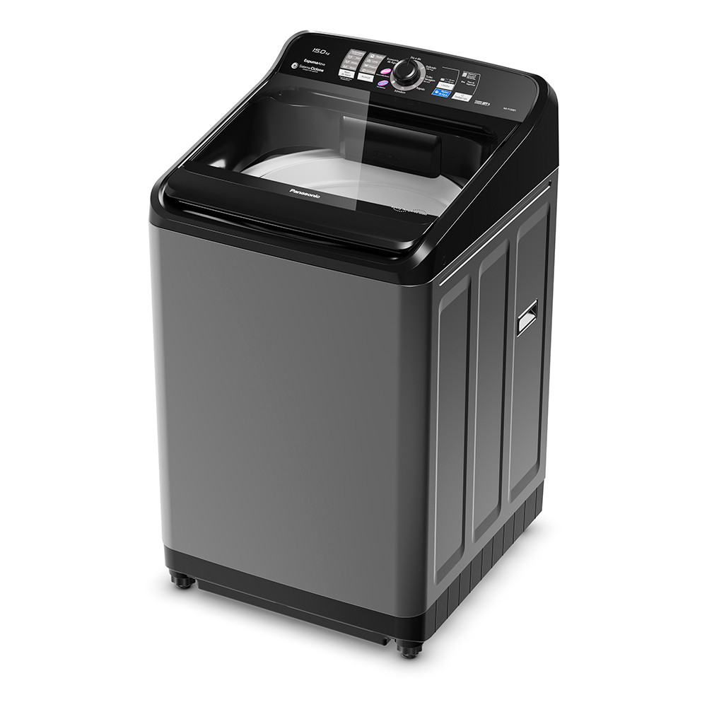 Imagem Máquina de Lavar Panasonic 15 kg NA-F150B1TA Turbo Secagem SmartSense Titânio 110V