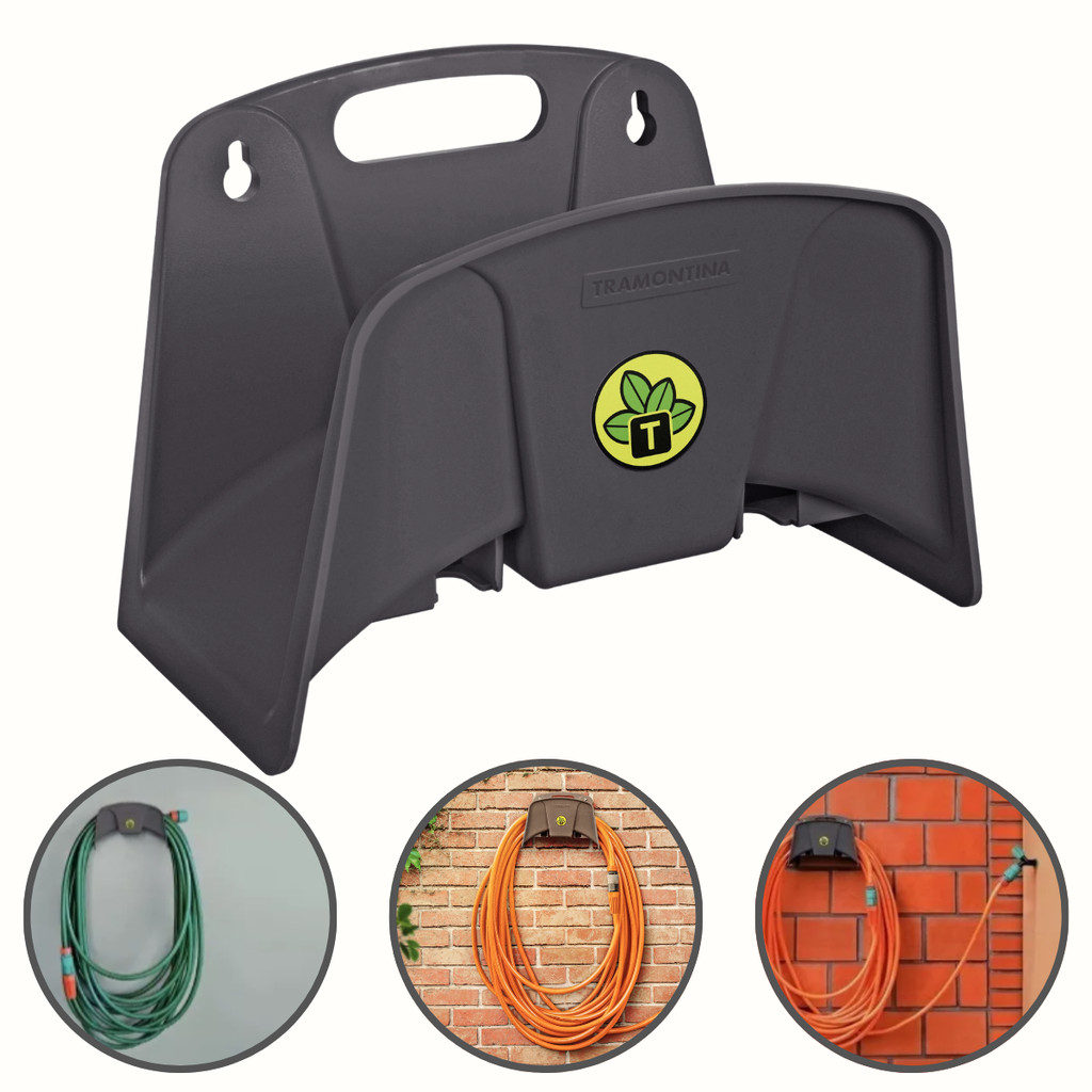 Suporte Fixo Para Mangueira 1/2" Até 35m Tramontina Jardim e Área Externa