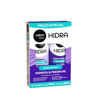 Kit Shampoo e Condicionador Hidra Hialurônico Salon Line 300ml