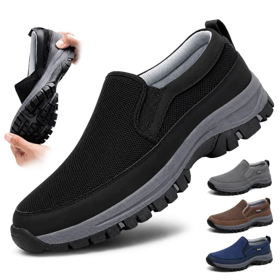 Tênis Sapatilha Mocassim Casual Ortopedico de Passeio Trilha Reforçado Solado Antiderrapante Super Leve Envio Imediato