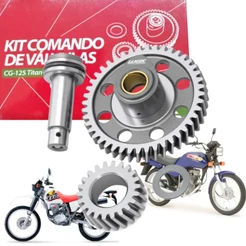 ARVORE COMANDO VALVULAS KIT COMPLETO CG 125 TITAN 1992 A 1999 XLR 125 1997 A 2000 WGK ORIGINAL PEÇA GENUINA MELHOR PREÇO