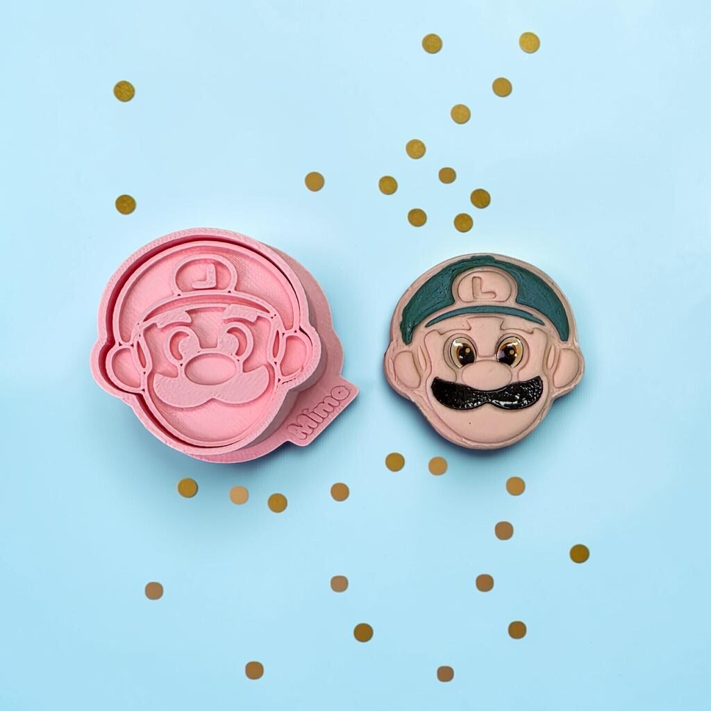 Modelador Ejetor Rosto Luigi para Brigadeiro, Doce, Massa e Biscoito