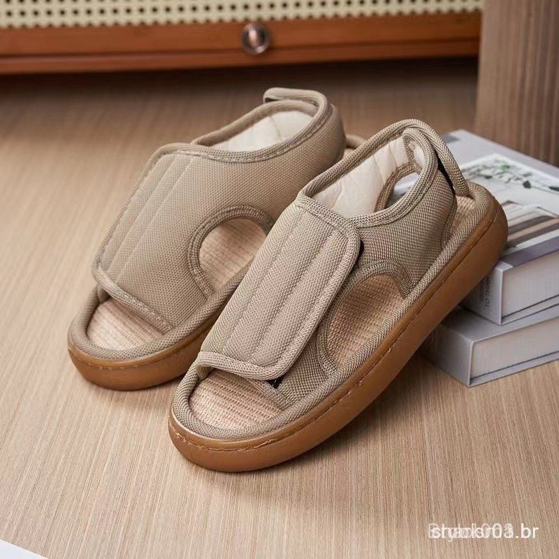 Sapatos para diabéticos de primavera e verão, adequados para idosos com pés inchados, especialmente projetados para home