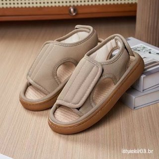 Sapatos para diabéticos de primavera e verão, adequados para idosos com pés inchados, especialmente projetados para home