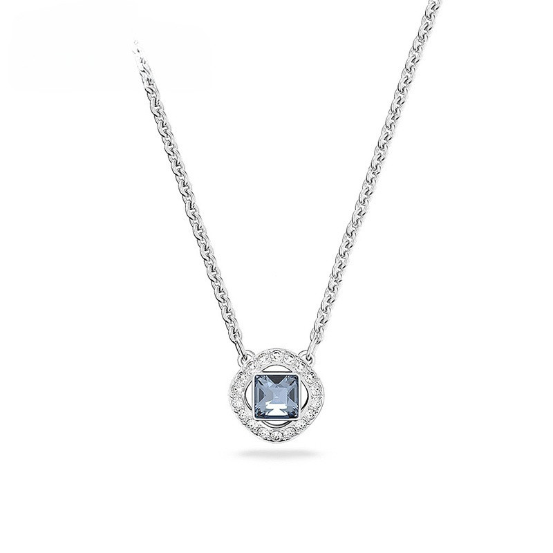 74 Joias Colar ANGELIC SQUARE Colar Colar Joias de Prata Joias de Pérolas Colar Feminino Colar para Irmã Pulseira Colar 