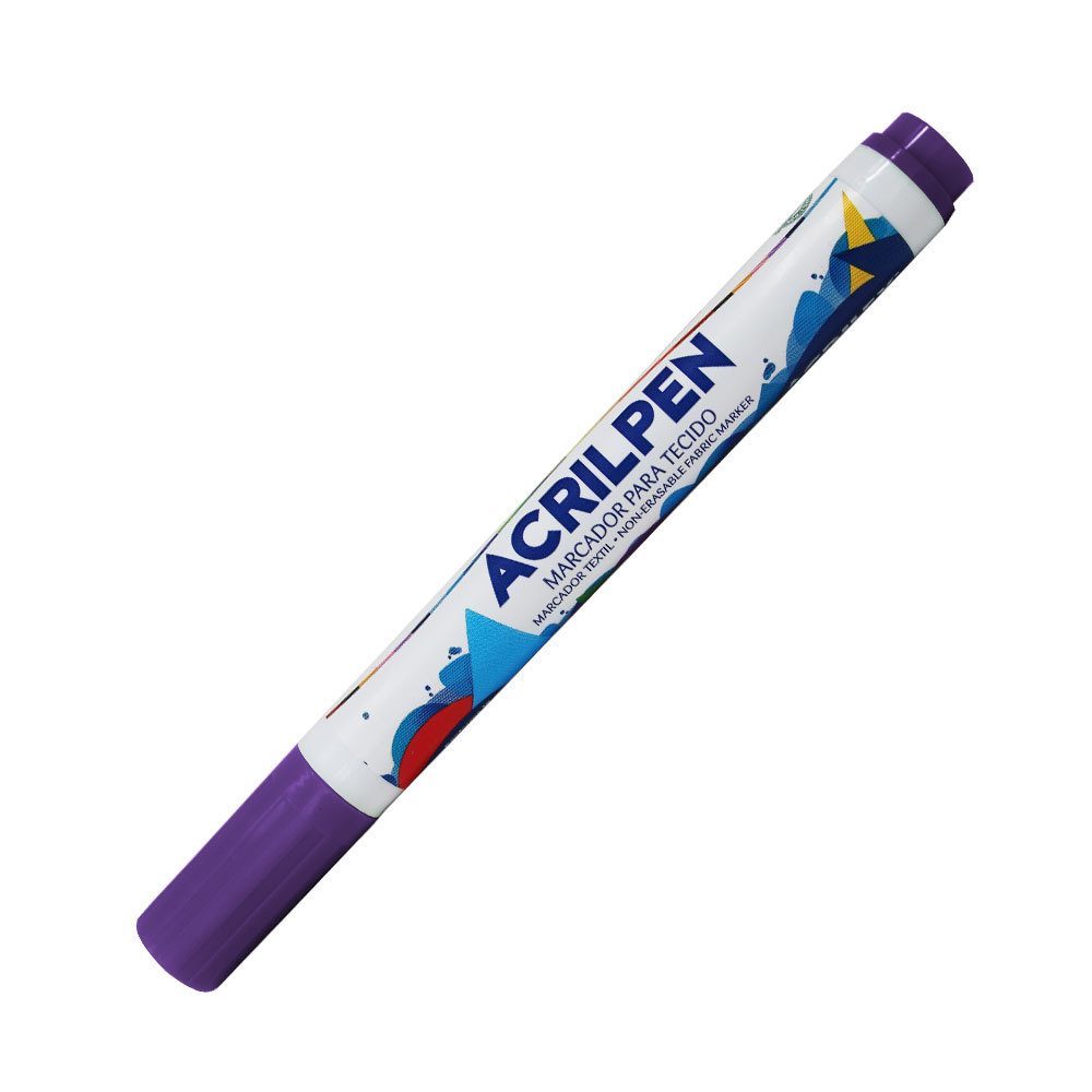 Caneta para tecido Acrilpen Violeta 516 Acrilex