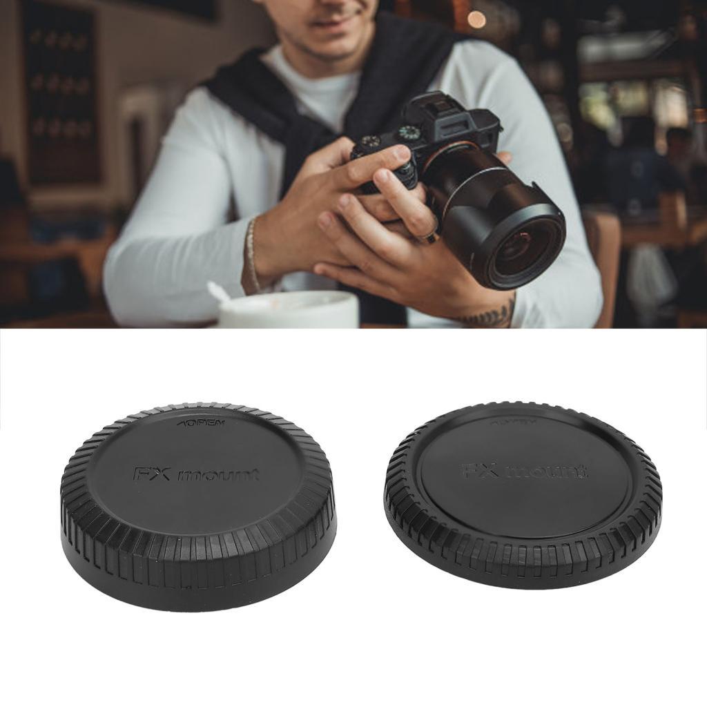 Substituição da tampa da lente traseira da tampa do corpo da câmera para kit de tampas à prova de poeira de plástico