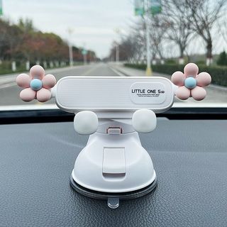 Suporte do telefone do carro ventosa bonito dos desenhos animados menina suporte do telefone instrumento suporte navegaç