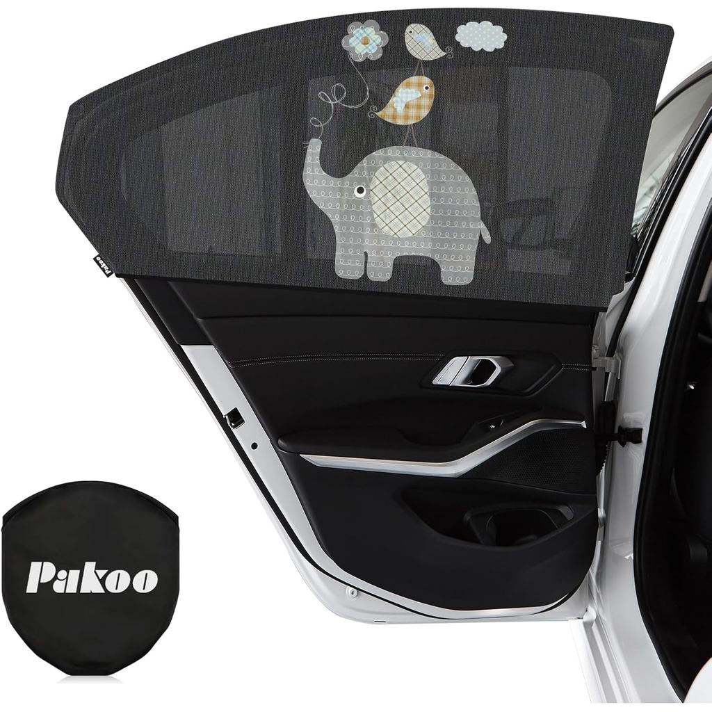 Sombra De Janela De Carro Para Bebês , Capas Bebê De Malha Respirável Com Proteção UV , Protetores Solares Extensíveis D