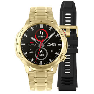 Smartwatch Technos Connect Sports Call Dourado - TSPORTSCAD/6D