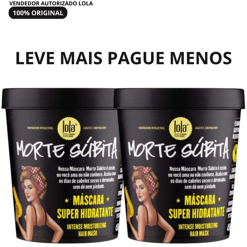 Kit 2 Máscaras Morte Súbita 450ml – Hidratação Profunda