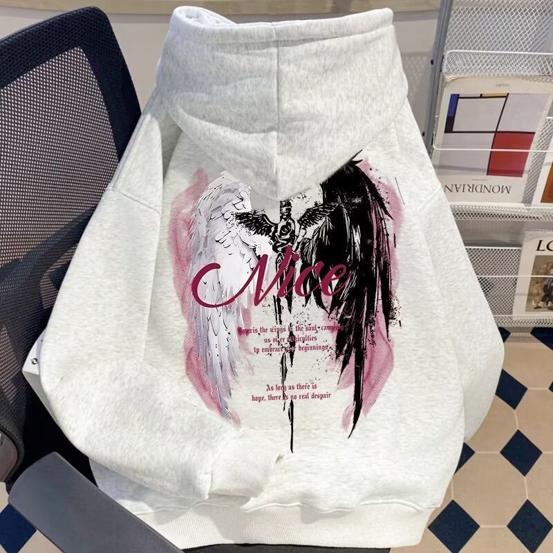 Estilo americano moletom com capuz masculino outono juventude novo estilo High-End casaco hiphop Casual All-Match topo n
