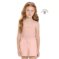 Conjunto Infantil Menina Believe Colorittá Rosa