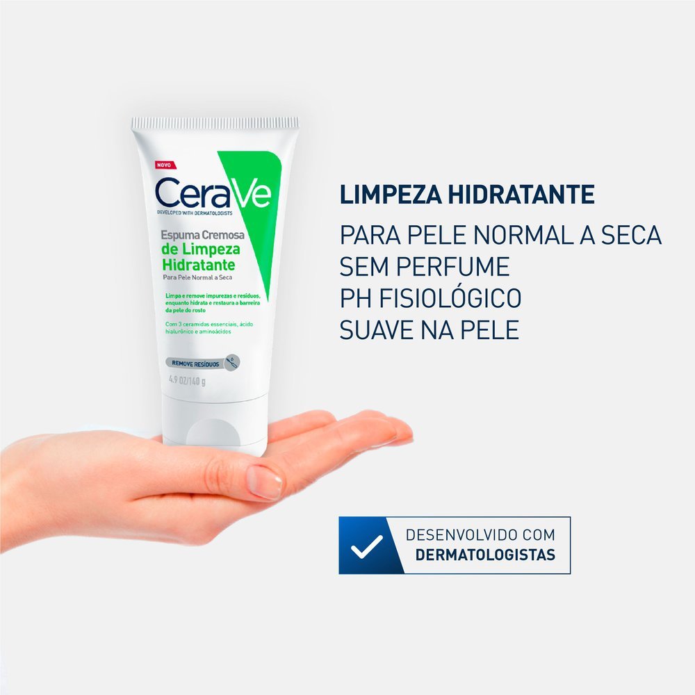 CeraVe Espuma Cremosa de Limpeza Hidratante 60g · foto 2