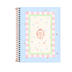 Caderno 10 Matérias Soho Colegial160 Folhas - TILIBRA Capa:Azul