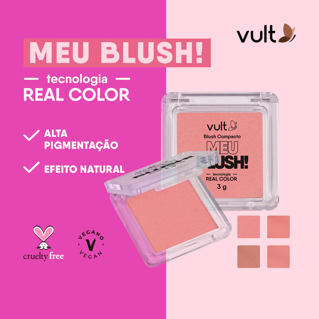 Vult Meu Blush! Malva Matte Blush Compacto 3g — imagem 2 de 2