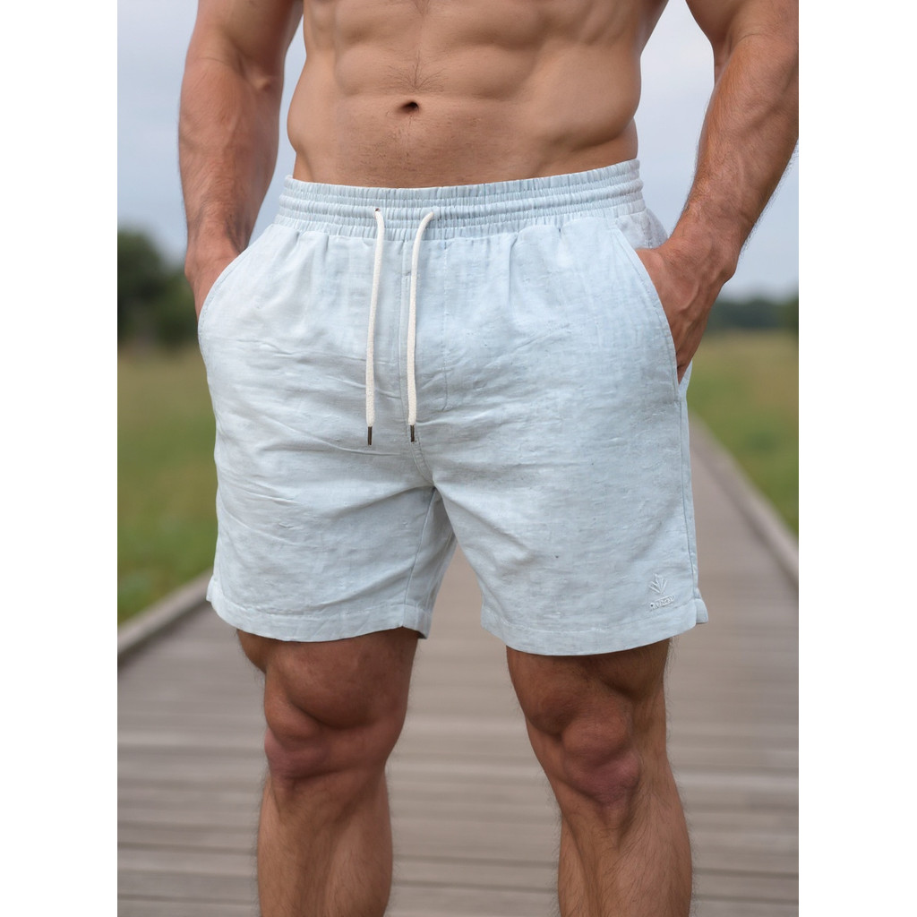 Kit 2 Bermudas Masculinas Linho Elastano Praiana Confortável Verão — Loja ALG