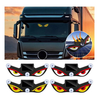 Wireless Solar LED Devil Eye Decorative Light for Windows and Car Atmospheres Use à noite.
