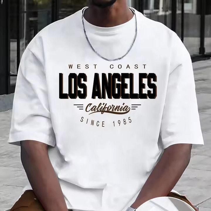 2026 Camiseta masculina de verão com estampa 3D macia e confortável Casual esportiva