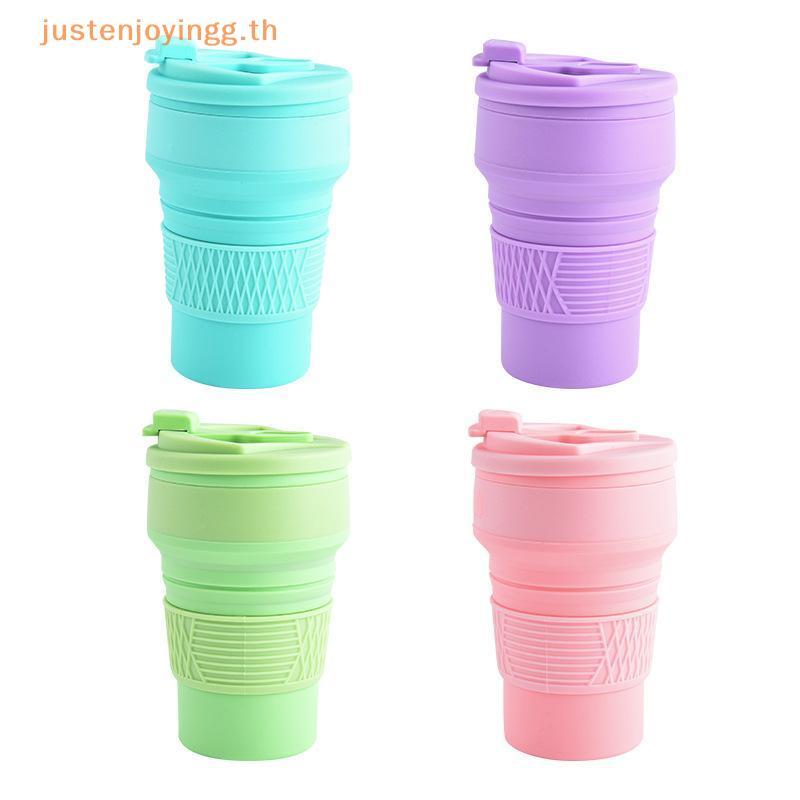{ JJTH } Canecas De Café De 350ml Para Viagem Copo De Silicone Dobrável Copos De Água Dobráveis Frasco De Qualidade Alim