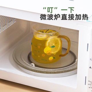 Copo de vidro de alto valor 600ml impresso com copo de escala copo de beber doméstico copo de palha copo de casal copo d