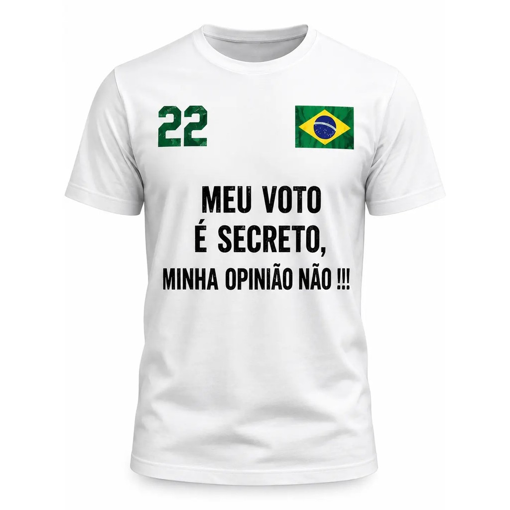 Camiseta seleção brasileira ACORDA BRASIL blusa T-shirt Casual Basica Direita academia
