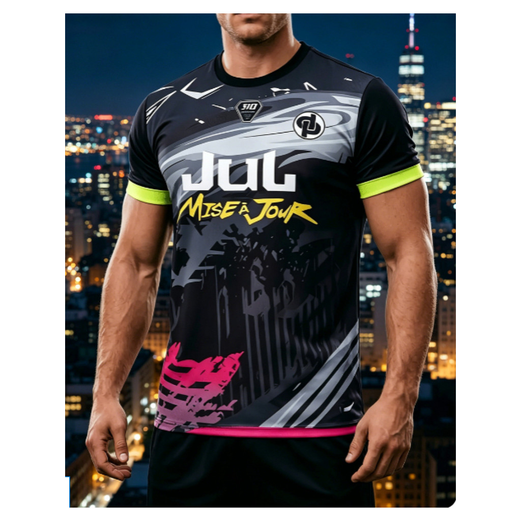 Masculino verão novo estilo Jul Raptor tema em torno do pescoço de manga curta camiseta Casual único topo [Design de imp