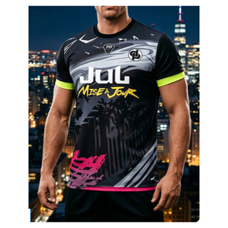 Masculino verão novo estilo Jul Raptor tema em torno do pescoço de manga curta camiseta Casual único topo [Design de imp