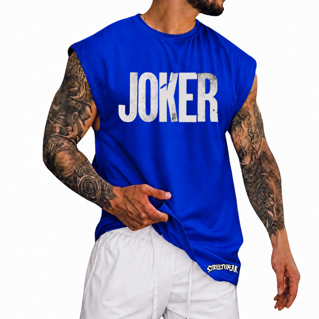 Regata Machão Oversized 100% Algodão Camiseta Cavada Musculação Streetwear Treino Praia Academia