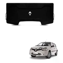 Tampão Porta Malas Bagagito Clio 2013-2017 Preto G3 Cordão Com Cordinhas Furação Para Falante