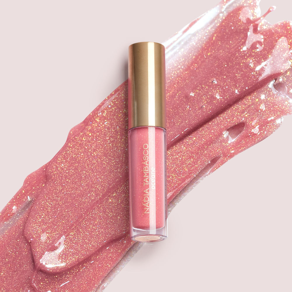 Brilho Labial Rosa Cintilante Nádia Tambasco By Océane - Lip To Glow Obsession 1,8g · foto 2