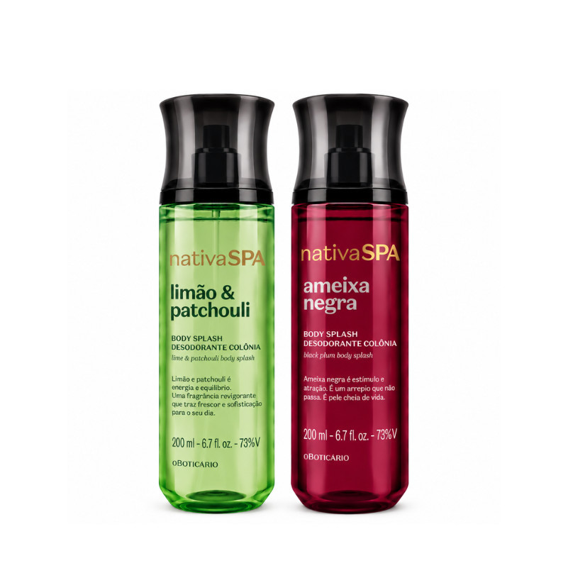Combo Nativa SPA Body Splash – Duas Fragrâncias para Sua Rotina
