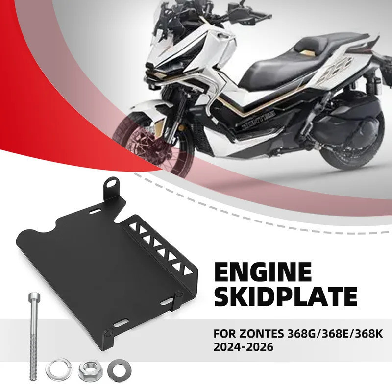 Acessórios Da Motocicleta Para Zontes 368G/368E/368K 2024-2025-2026 Alumínio Motor SKID Placa Capa Guarda Skidplate 368 