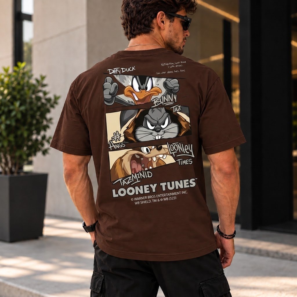 Camiseta Infantil e Adulto Masculina Desenho Retrô 100% Algodão Estampada Menino Unissex Casual