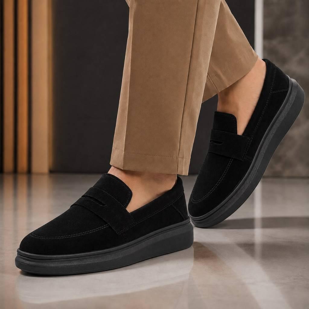 Sapato Mocassim Masculino Casual Plataforma Design Moderno Conforto Premium