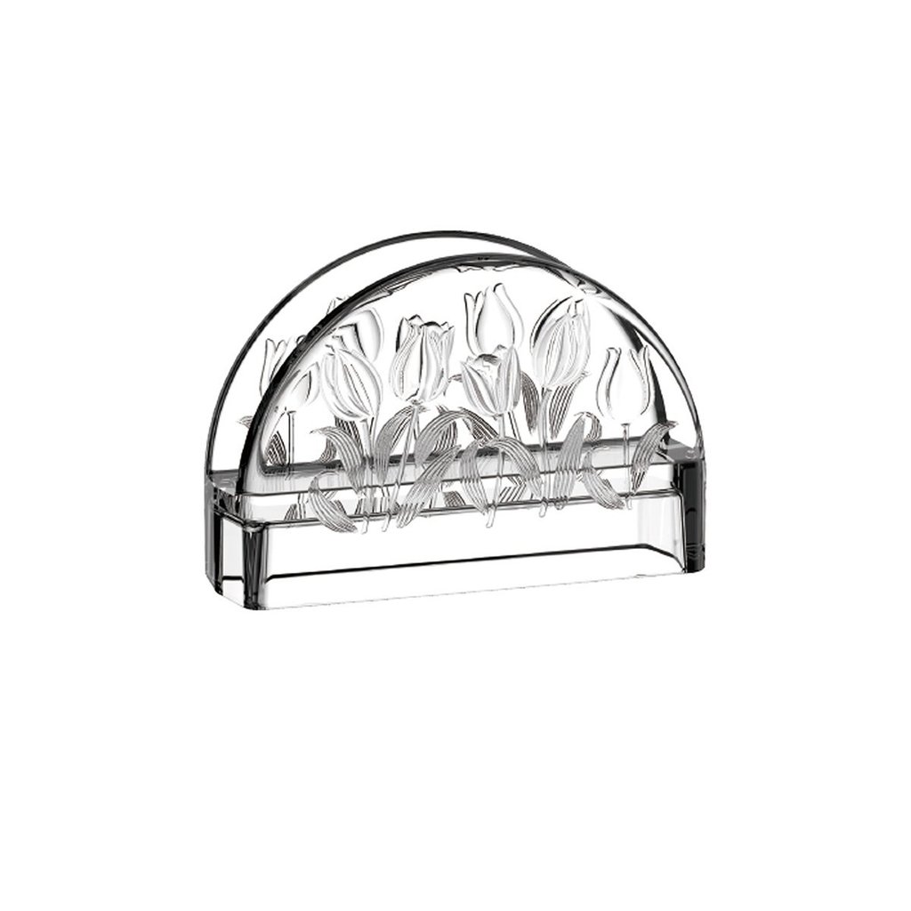 Porta Guardanapos Tulipa Cristal 12,5xL4,2xA9cm -L Hermitage